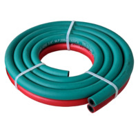Tuyau de soudage double oxygène-acétylène renforcé en PVC de 1/4 po, tuyau de soudage en caoutchouc oxygène-air, découpe sur mesure disponible