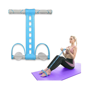 Bandes de résistance à pédale <span class=keywords><strong>avec</strong></span> poignées, bandes d'exercice fitness pour l'entraînement des bras, des abdominaux et des jambes, bandes d'étirement multifonctionnelles, corde de tension - Product Image 1