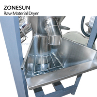 ZONESUN ZS-HG300A udara panas plastik bahan baku Hopper pengering granul bubuk kopi kacang pencampuran dan mesin pengering