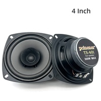 Altavoz Coaxial Profesional de Hierro de Alta Calidad al por Mayor para Automóvil 4/5/6 Pulgadas de Rango Completo Altavoz Universal para Puerta de Automóvil Negro 4