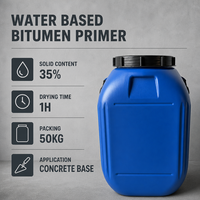 Base de Membrana Bituminosa Compatible para Sellado de Superficies de Edificios, Tratamiento de Base con Asfalto a Base de Agua para Trabajos de Pulverización