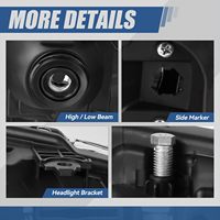 Ampoule de phare halogène LED 12V 55W pour voiture, accessoire automobile compatible avec Ford F250 F350 F450 F550 2005-2007