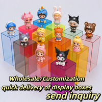 Boîtes de présentation en lucite imperméables personnalisées, présentoirs empilables en acrylique pour jouets, pour vitrine de magasin de détail, décorations intérieures