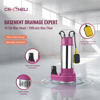 Pompe submersible pour eaux usées 1100W avec interrupteur à flotteur pour l'irrigation agricole, pour le marché philippin, certifiée CE, pour une évacuation fiable de l'eau