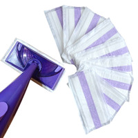 Recharge de tampon de serpillière microfibre plate et pulvérisatrice, jetable, pour le nettoyage des sols durs, des poussières et des cheveux