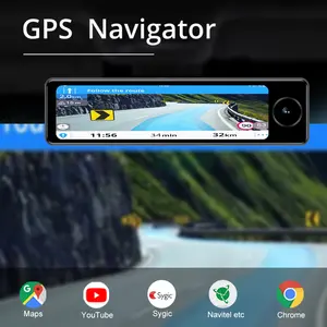 3 cách ghi lại 4G xe máy ảnh với ADAS GPS navigation và IR tầm nhìn ban đêm phù hợp với Max 256G thẻ 12inch 4G gương xe DVR - Product Image 5