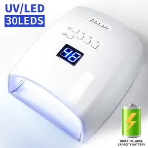 Sèche-ongles professionnel 30 LED rechargeable, lampe UV LED pour ongles avec minuteurs et capteur, lumière de durcissement du vernis gel, outils de salon - Product Image 1