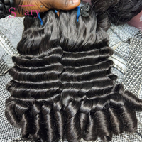Lots de Cheveux Humains Bruts Vietnamiens à Double Tirage 15A, Fournisseurs de Cheveux Vierge Bruts SDD, Extensions Épaisses et Alignées Pixie Frisées en Cheveux Humains
