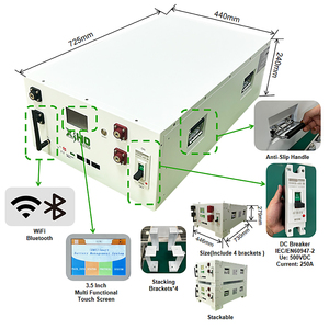 Xiho OEM ODM 51.2V 15kWh 16kWh <span class=keywords><strong>Type</strong></span> empilable 280Ah 314Ah Cellules Lifepo4 Système de stockage d'énergie solaire Batterie au <span class=keywords><strong>lithium</strong></span>-ion - Product Image 2