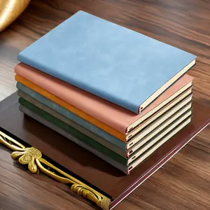 软皮简约笔记本羊皮真皮高价值礼品盒精美创意笔记本