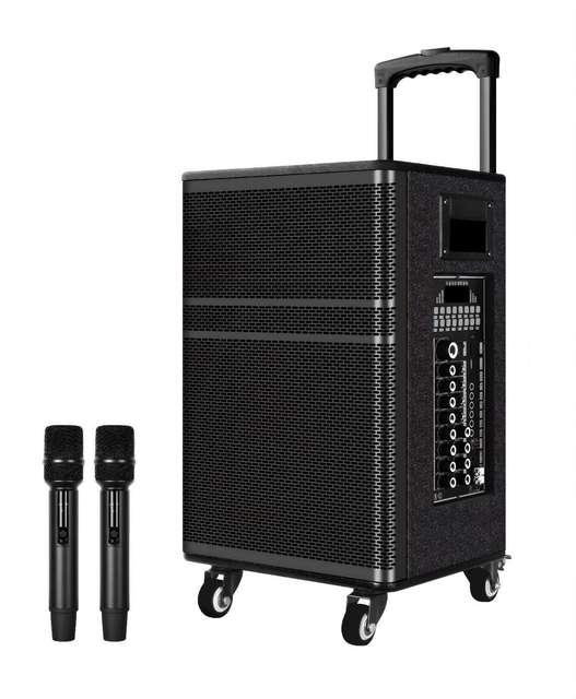 2026 NEW ARRIVAL High Quality Outdoor 15inch Trolley Speaker Sound System for V5.0 RGB LED Lighting 30-50W Output Power