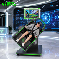 Équipement d'expérience VR pour un joueur, console de jeu d'aventure spatiale 3D avec siège à mouvement pour les salles d'arcade et les divertissements de loisirs