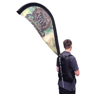 Изготовленный На Заказ прочный рюкзак для прогулок, флаг для наружной рекламы