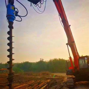 Máquina perforadora espiral para excavación y perforación de cimentaciones, postes fotovoltaicos, pozos para árboles y postes de alambre - Product Image 2