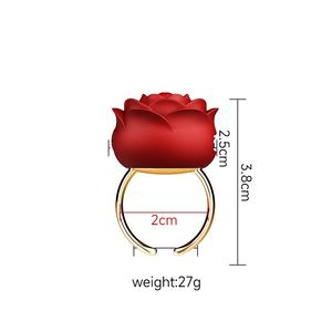 Großhandel USB-Powered Open <span class=keywords><strong>Finger</strong></span> Vibrations <span class=keywords><strong>ring</strong></span> 10 Mode Rosenblatt Spielzeug für Klitoris Nippel Stimulation Sexspielzeug - Product Image 5