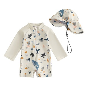 2025 enfant en bas âge garçons éruption garde maillot <span class=keywords><strong>de</strong></span> <span class=keywords><strong>bain</strong></span> à manches longues tortue/dinosaure imprimé infantile maillot <span class=keywords><strong>de</strong></span> <span class=keywords><strong>bain</strong></span> maillots <span class=keywords><strong>de</strong></span> <span class=keywords><strong>bain</strong></span> avec bonnets <span class=keywords><strong>de</strong></span> <span class=keywords><strong>bain</strong></span> vêtements <span class=keywords><strong>de</strong></span> plage - Product Image 2