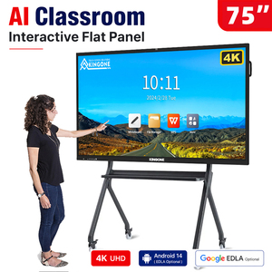 KINGONE Monitor LCD LED 4K HD da 65 75 86 Pollici, Lavagna Interattiva All-in-One, Schermo Touch, Smart TV per Aule - Product Image 1