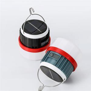 Lampe LED solaire USB pour le camping, rechargeable, pliable, rétractable, écologique, étanche IP65, à intensité variable, 50W, ABS+PP - Product Image 2