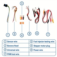 Inyector de prueba de bobina de encendido automático, válvula solenoide, Motor paso a paso de ralentí, probador de instrumentos, Detector de fallas, simulador de accionamiento