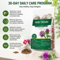Teh Biji Milk Thistle Alami Sachet Pembersih Hati Harian, Campuran Vitalitas Sirkulasi Metabolik, Menenangkan Panas Dalam