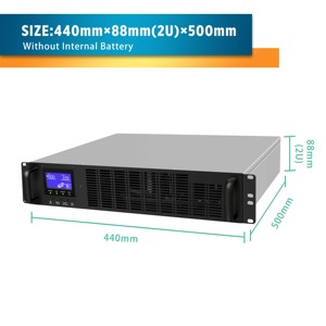 Alimentation sans interruption (ASI) monophasée à onde sinusoïdale pure 6 kVA 4,8 kW pour bureau/maison, OEM/ODM, basse tension, pour rack - Product Image 4