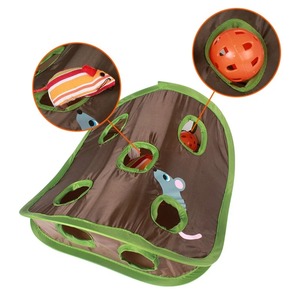 Katı desen kedi fareler oyun oyuncak 9-Hole katlanabilir çan çadır istihbarat fare avı için aktif yavru evcil - Product Image 6