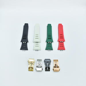 Bracelet de montre connectée tendance 44mm 45mm pour <span class=keywords><strong>Apple</strong></span> <span class=keywords><strong>Watch</strong></span> Series 6 7 8 – Sangle de luxe en caoutchouc - Product Image 5