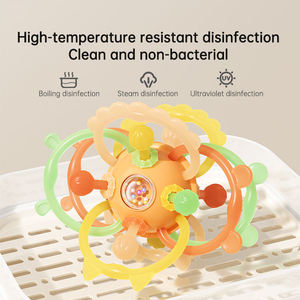 Juguete Educativo Temprano de Alta Calidad Personalizado, Manhattan Ball, Juguete de Silicona Suave para Bebés, Mordedor para la Dentición, para Bebés de 0 a 24 Meses - Product Image 4