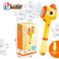 Lucky Toys Nouveau Bébé En Plein Air Souffleur Pistolet Machine À Bulles Bâton À Bulles Dessin Animé Poussin En Plastique Baguette À Bulles pour enfants avec des lumières