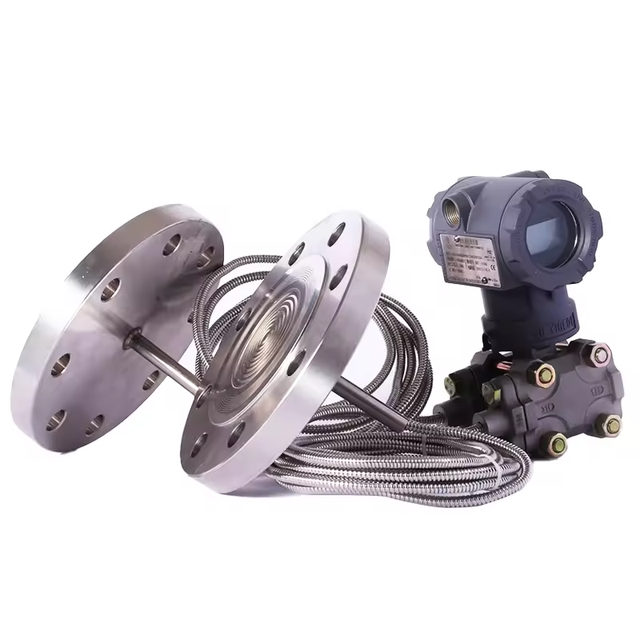 High Accuracy Double Flange Diaphragm Remote Seal Capillary Differential Pressure Level Transmitter