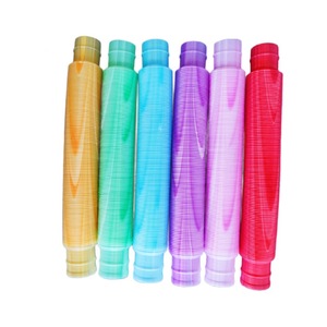 ของเล่นหลอดยืดหดได้แบบไล่สีสามสี ขนาด 29 ซม. ของเล่นคลาวด์ทูป ของเล่นเสริมพัฒนาการ บรรเทาความเครียด - Product Image 2