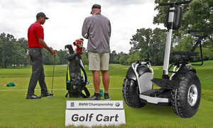 Carrito de Golf Eléctrico Portátil de 19 Pulgadas con Ruedas Anchas y Soporte para Bolsa de Golf, 2 Ruedas, Carga Máxima 150 kg, Categoría de Dos Ruedas - Product Image 4