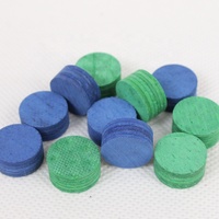 Embouts de queue de billard PT-0YZ-006 originaux de 14 mm, bleus, brodés, en peau de porc 5 couches, dureté S/M/H, accessoires