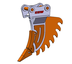 Separatore del ceppo dello scarificatore della radice dell'escavatore per Hyundai R210-7 - Product Image 2