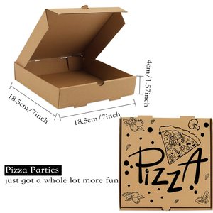 Bán buôn Chất lượng cao tùy chỉnh in giá rẻ bao bì sóng không bị rò rỉ giấy tái sử dụng hộp bánh pizza với logo - Product Image 2