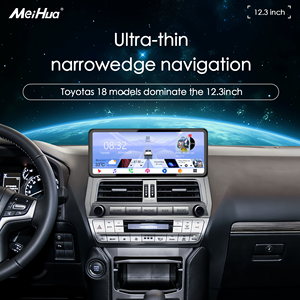 Meihua 12.3 inç Ultra ince Narrowedge navigasyon Android13 çerçeve havalandırma paneli ile Toyota Land Cruiser Prado için otomatik <span class=keywords><strong>DVD</strong></span> OYNATICI - Product Image 2