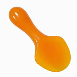 Cuillère de massage pour le corps en résine orange - Product Image 3