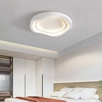 Plafonnier LED ultra-mince d'intérieur moderne 46W/57W/68W étanche facile à installer pour le salon chambre à coucher salle à manger bois IP65 aluminium