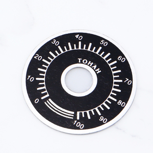 Quay số tròn một đường kính 40mm hình chữ nhật nhôm quy mô quay số xác định số 0-100 - Product Image 3