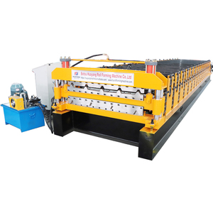 Kim loại thép hai lớp mái thép tấm sắt tấm gạch lạnh cuộn hình thành máy làm cho mái nhà - Product Image 6