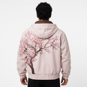 Sweat à capuche surdimensionné pour homme en coton 100% 430GSM, style streetwear, effet vintage, imprimé numérique, en molleton - Product Image 2