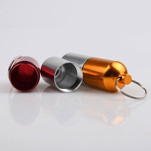 Pastillero de Aluminio Impermeable con Llavero, Botella de Medicamentos para Exteriores, Porta Medicamentos de Primeros Auxilios, Portátil para Personas Mayores - Product Image 4