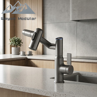 Robinet de cuisine intelligent en acier inoxydable de haute qualité pour maison conteneur extensible