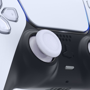 EXtremeRate Original White Joystick Thumb Sticks <b>Grip</b> for PS5 & PS4 <b>Controller</b> Thumbstick - Product Image 5
