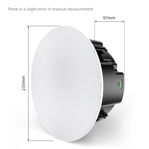 Altavoz <span class=keywords><strong>de</strong></span> Techo Activo/Passivo <span class=keywords><strong>de</strong></span> 6.5 Pulgadas y 60W, 2 Amplificadores Integrados, BT 5.3, con Micrófono Inalámbrico <span class=keywords><strong>de</strong></span> Marca U, <span class=keywords><strong>Sonido</strong></span> Estéreo TWS - Product Image 1