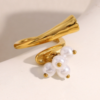 Dreamidea Bague ajustable en perles faite à la main en acier inoxydable antirouille Bijoux de doigt à la mode personnalisés en gros