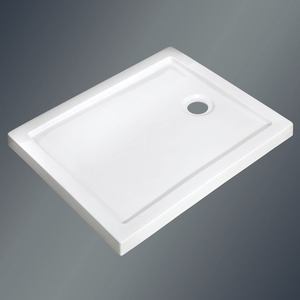 Sartenes rectangulares de acrílico Abs blanco antideslizantes, calidad Premium, personalizados - Product Image 6