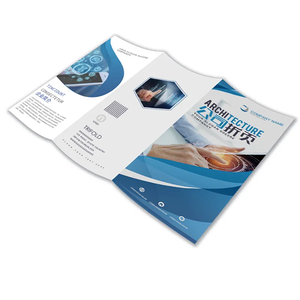 <span class=keywords><strong>Service</strong></span> d'<span class=keywords><strong>impression</strong></span> personnalisé de dépliants promotionnels à 3 volets en papier offset et carton, conception gratuite, brochures et livrets couleur - Product Image 3