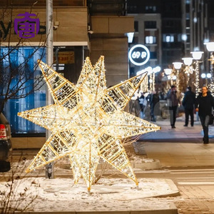 Warm White Christmas Star Arch Elegant LED Walkway for Hotel Resort Wedding and Winter Event - Product Image 5