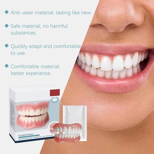 Set per Modifica Protesi Dentarie con Gel Sbiancante, Decorativo, Morbido, Delicato sulla Pelle, Confortevole da Indossare, Migliora la Texture, Sorriso Bellissimo per Uso Domestico - Product Image 3